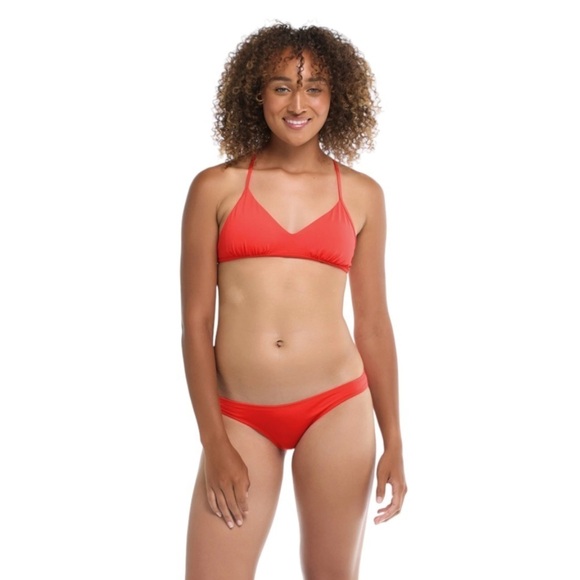 Eidon Surf Women’s Madison Fixed Triangle Bikini Top TAMARINDO Size Small NWT - Picture 1 of 12